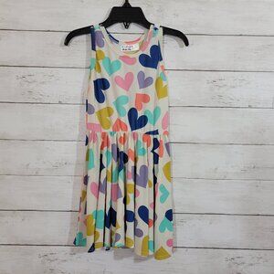 Dot Dot Smile Baby Girl Rainbow Hearts Twirl Tank Dress Summer Spring Size 2T
